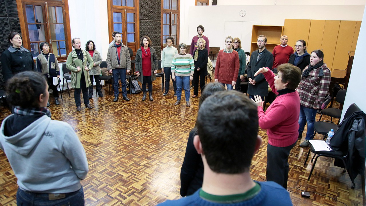 oficina de canto coral foto Cido Marques